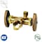 Thrifco Plumbing 1/2 Inch FIP x 3/8 Inch Comp x 1/4 Inch Comp Dual Outlet & Dual Shut Off Multi-Turn Angle Stop Valve 4405680 - alternate 1